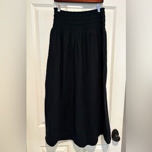 Old Navy black maxi skirt. Smocked waist size small tall
